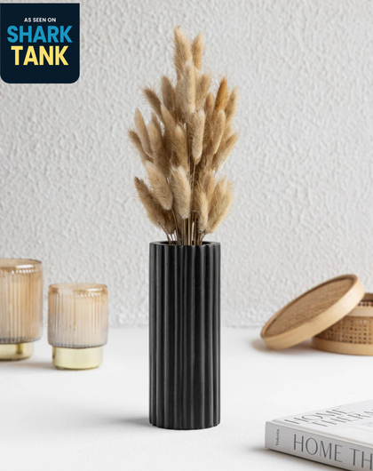 Black Marble Vase